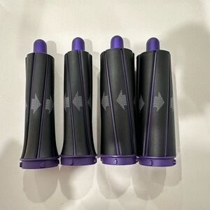 Dyson AirWrap 1.2 Inch 1.6 Inch Left Right Full Set Barrel black and purple